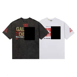 GALLREY TEE DEPTS Designer T-shirt Toppkvalitet Luxury Fashion T-shirt mode Märke Letter Street män Kvinnor Par Lösta passande orolig kortärmad t-shirt