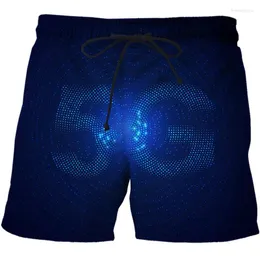 Shorts maschile 2024 Summer Swim Beach Men 3D Stampa 3D La moda rapida Fantastico Sport Sports pantaloni da goccia Teen