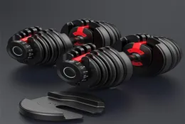 Estoque dos EUA Dumbbell ajustável 5525 lbs 24 kg Fitness Workouts Dumbbells Tom de construção de peso Seus músculos de força esportes ao ar livre Equi2675757