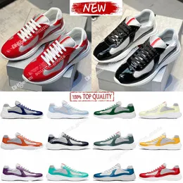Designer Americas Cup Sneakers Casual Shoes Runner Men Women Sports Shoes Low Top Shoes Men Rubber Sole Fabric Patent Leather Outdoor Tiea7#