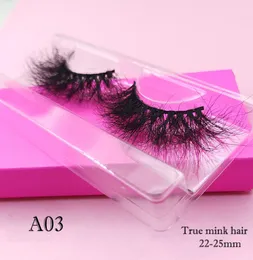 رموش طويلة 25 ملم طول رموش مينك مينك كبيرة Volumat Volumat Fake Geake Lash Stric