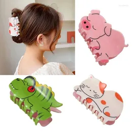 Hair Clips Summer Pig Clip ACRYLIC DINOSAUR GLAW ÚNICO CHAVIM CHAVINE ACESSORIA ACESSORONE ORNAMENTO DE MENINAS PARA MULHERES