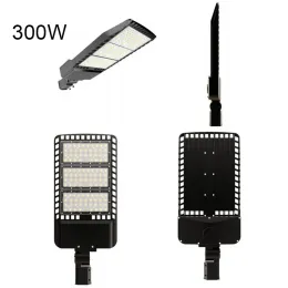 100W 200W 300W LED -parkeringsljus lampor Street Shoebox Pole Lights Waterproof IP65 130LM/W Super Bright Dusk To Dawn Outdoor Commercial LL