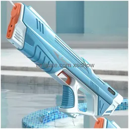 Gun Toys Fl Matic Electric Water Toy Summer Induction Поглощение Hightech Burst Beach Bight Fight 230420 ДОБАВИТЬ ДОБАВИТЬ