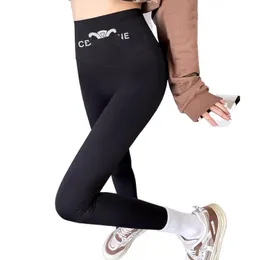 Women elastic letter print bodycon high waist tunic sports yogal desinger leggings tights SMLXLXXL