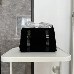 TOTES Messenger ramię worka na ramię Crossbady dla kobiet Bolsas Frosted zamsz Bolsos Mujer Koreańska nisza sac de femme