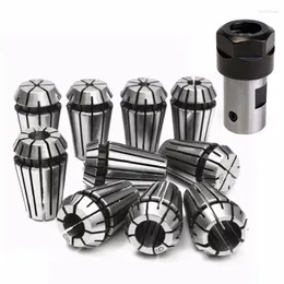 10Pcs Er16 Spring Collet With 1Pcs Motor Shaft 8Mm Extension Rod Holder CNC Milling Tool Engraving Machine 1Mm-10Mm Retail