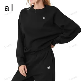 Women's Yoga Set Large Sweater Sweater Loose Long sleeved Top Fitness Suit Guard Pants Round Neck Top Gym Women's Feet Tie Casual Pants