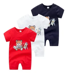 Desginer Bebek Giyim Baby Oneepiece Bebek OnePiece Yenidoğan Giysileri 4color Baskı Khaki Tırmanma Giysileri Yaz Kıyafetleri7865908