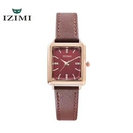 Womens Fashion Wrist Skin Strap Watch Womens Waterproof Watch Watch Niche Square Watch