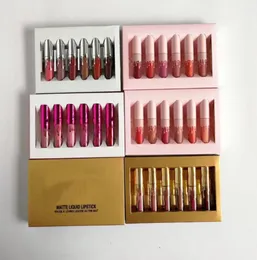 Makeup Liquid Lip Gloss Kit szminki wakacje Urodziny Urodziny Walentynki wydanie 4PCS 6PCS Piękne kolory Mini Matte4243185