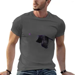 Herren Polos Krähe jagt ein Schmetterling T-Shirt Custom T-Shirt Schnell trocknen Plus-Größe Hemden lustig für Männer