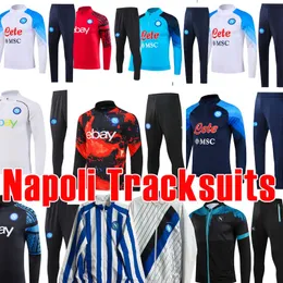 3xl 24 25 SSC Napoli Maradona Tracksuits Hoodies Burlon Maglietta Da Calciatore Osimhen Insigne 2023 2024 SSC Naples Traning Suit Survetement Uniform Jogging Coat