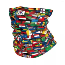 Lenços bandeiras de todos os países o mundo da bandana bandana pãezinha estampada embrulhada em lenço de lenço multifuncional ao ar livre adulto unissex