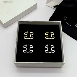 Designer Celiene Jewelry Celins Saijia Celis New Triumphal Arch Earrings for Women Minimalist and Generous Personality Japanese Korean Style Live Broadcast