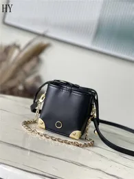 المصمم الفاخر Micro Noe Bag Charm Canvas Leather M82886 BLACK LOTTER COTTER BAG TOTE 7A