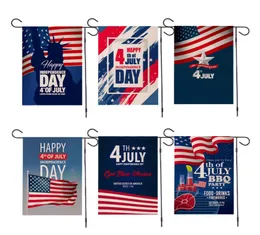 Banner bayrakları Amerikan bahçe bayrağı bağımsızlık günü bayrağı 30 45cm keten 4 Temmuz Anma Bahçe Bayrakları Banners5815296