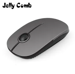 Jelly Comb 24G Wireless Maus stiller Klick klicken für Laptop Notebook PC USB -Mäuse Stummer Ergonomischer Nachversion 2106094401789