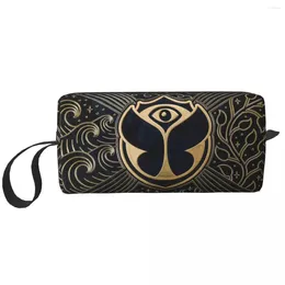 Storage Bags Custom Tomorrowland Travel Cosmetic Bag Belgian Electronic Dance Music Festival Makeup Toiletry Lady Beauty Dopp Kit