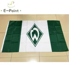 Немецкий SV Werder Bremen 35ft 90cm150cm Полиэфирный флаг