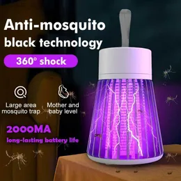 Mosquito Killer Lamps Portable rechargeable mosquito repellent lamp silent radiation insect free UV LED flight trap night light indoor/outdoor YQ240417