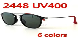 2448 Designer Designer Sunglass для мужчин Fashion Tr Metal Women Sunglases Drive Sun Glasses 6 Colors5328874