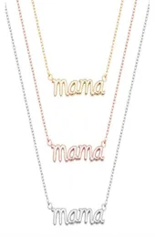 Small Mama Mom Mommy Letters Necklace Stamped Word Initial Love Alphabet Mother Necklaces for Thanksgiving Mother039s Day Gifts3458410