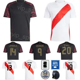 2024 Copa América Peru Soccer 16 Wilder Cartagena Jersey 9 Paolo Guerrero 15 Jesus Castillo 14 Gianluca Lapadula 23 Joao Grimaldo Kits de camisa de futebol Seleção nacional