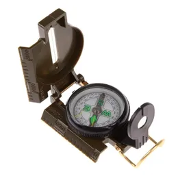 Piegatura della lente pieghevole Compass militare esterno esterno Compass Orientamento escursionistico Outdoor Posizionamento di misurazione a Azimut