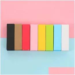 Verpackungskästen Großhandel schwarze Lippenstift Box Paper Lipsticks Pack wiederverwendbare Papiere Verpackung für Hochzeits Geburtstag Geschenk Drop Lieferung offi dhi4f