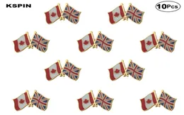 Kanada -UK Flag -Lampel -Pin -Flaggen -Badge Brosche Stifte 21PCS ein Lot9140626