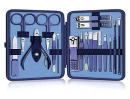 18pcs Clipper per unghie pedicure manicure set di forbici in acciaio inossidabile per taglio cuticolo per cuscinetto auricolare tweezer 2110073714295