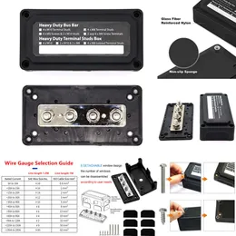 New DC 48V 300A Heavy-duty Module Design Bus-bar Box Board with 4 Terminal Studs Car Styling Highest Amperage Rated Bus Bar