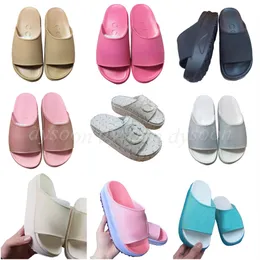 Platform Shoes Thick-Soled Slippers Fashion Slippers Candy Colors Size 36-44 With Box 19084