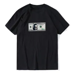 Мужская футболка дизайнер для мужчин повседневные женские рубашки улицы женская одежда одежда шейки с коротким рукавом футболки в долларах с печено