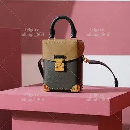 Kamera Kutusu Tasarımcı Crossbody Çanta Çanta Lüks Omuz Çantaları 1: 1 Kalite Buzağı Haksız Zincir Çantası Flep Bag 13cm Kutu WL246