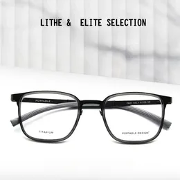 Солнцезащитные очки рамки Momoja сплав сплав Eyeglass Frame Business Ultra Light Men's Glasses Оптическое рецепт M8251