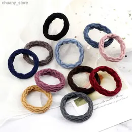 Hair Rubber Bands 5Pcs/Lot Simple Seamless Hair Bands Women Basic Hair Ties High Elastic Headband Headwear Girls Ponytail Hair Styling Accessories Y240417