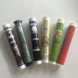 Leere 1 g schwarze Plastikrohre Rucksack Boyz Verbundene Dadheads Jungle Boys Preroll -Witze auf St. Packaging Packwoods Wachs Gelenk Alien Labs Runtz Tube