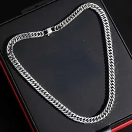 designer necklace Titanium Steel Cuban Hip Hop Four sided Grinding Necklace Exquisite Punk Mens Womens Fashion Chain Sweater Chain Stainless Steel Neckchain