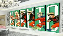 나루토 벽지 일본 애니메이션 3D 벽 벽화 어린이 039S 소년 침실 TV 배경 커스텀 만화 벽지 거실 큰 벽 1620986