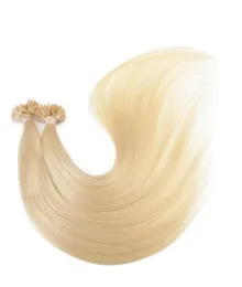 Double Drawn 10au Tip في تمديد الشعر 100 البشري البرازيلي Hair1g لكل حبلا و 200s لكل لوت 100ججون الأشقر لون 60 FR6814984