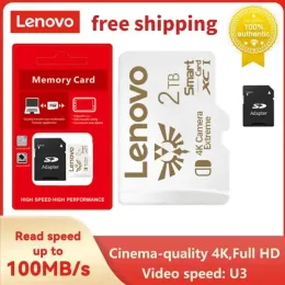 Cartões Lenovo 512 GB 1TB CARTÃO DE MEMÓRIA 64 GB 128 GB 256GB Alta velocidade Flash TF SD Card 256 128 64 32 16 GB Micro TF SD Flash Memorycard