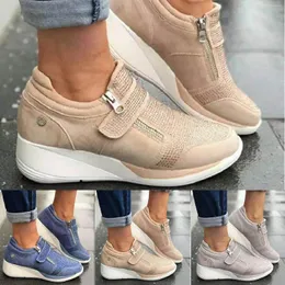 Casual Buty damskie lato 2024 platforma modowa stała kolor oddychający niski top plus rozmiar Zapatos de Mujer