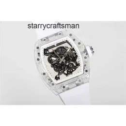Mężczyźni Watch Mechanics RM055 Superclone Man Man Swiss Watch White Ceramic Automatic Superclone 0zds