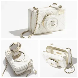 Designer bolsa de bolsa feminina bolsa de ombro de câmera 2024 verão nova bolsa de câmera bolsa de luxo para feminino letra dupla letra transversal saco de corpo