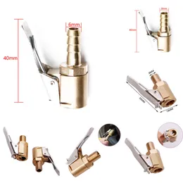 New Car Tire Air Chuck Automotive Brass 8mm Pump Vae Adapter for Iator Quick Change Head Clip Connector