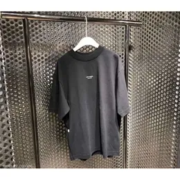 Acne Studio Round O Neck Cotton Löst tryck Kort ärm T -skjorta för män och kvinnor par toppar vår sommar fashionabla löst passande casual t -shirt 295