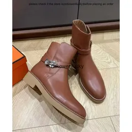 Histórico de botas da marca de tornozelo folha mulheres botas de couro genuínas pretas damas marrom martin booties feminino knight botas eu35-42