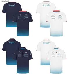 F1 팀 2024 레이싱 유니폼 여름 짧은 슬리브 퀵 건조 티셔츠 폴로 셔츠 포뮬러 원 레이싱 YPYN